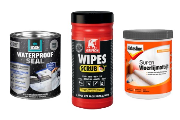 Overige lijm- en kitproducten