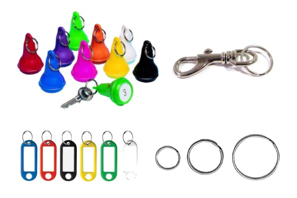Sleutelringen en hangers