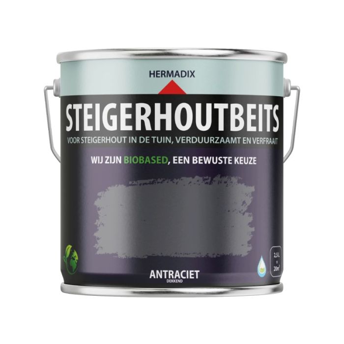 STEIGERHOUTBEITS 2500ML ANTRACIET