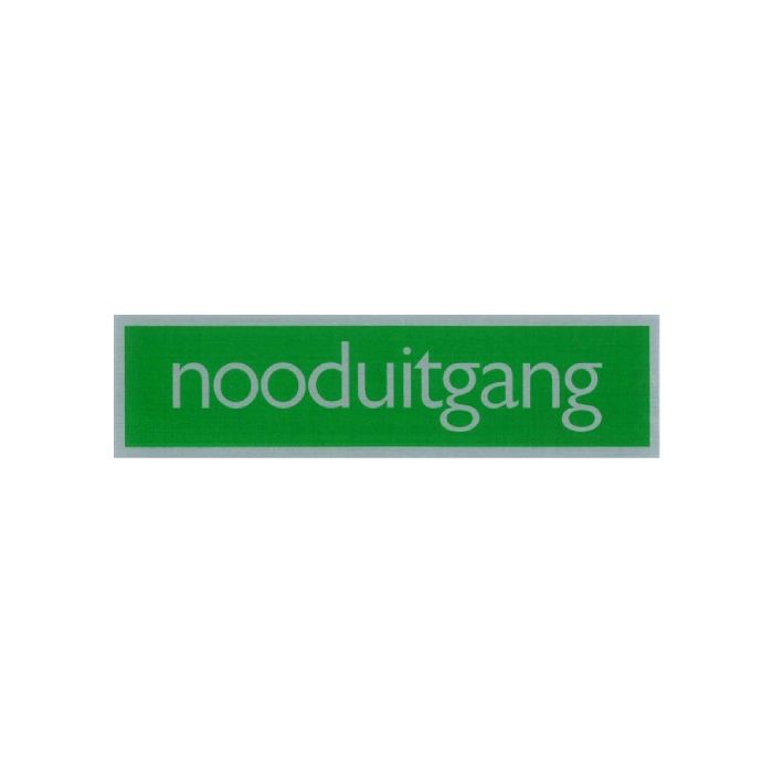 ROUTE BORD ALU 165X44 NOODUITGANG