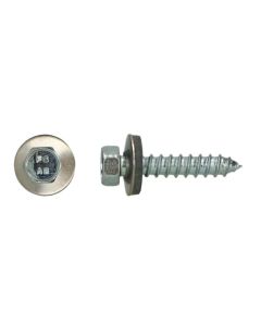 DAKPLAATBOUT 6.3X 32 RVS +RING