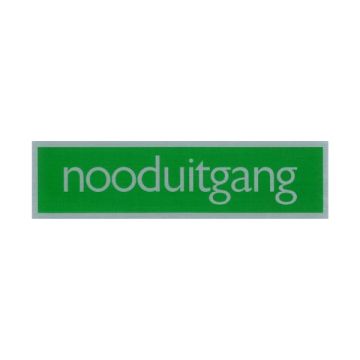 ROUTE BORD ALU 165X44 NOODUITGANG