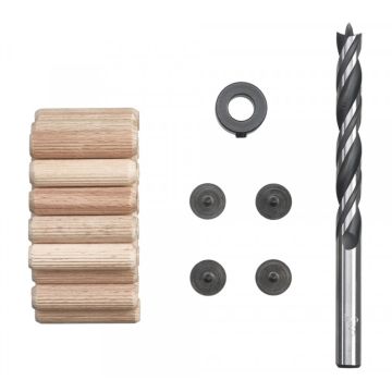 DEUVELSET 10 MM HOUT MET BOOR KWB