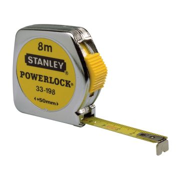 ROLBANDMAAT  8 MTR POWERLOCK STANLEY