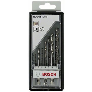 BORENSET 6-KANT HOUT 2-8MM BOSCH