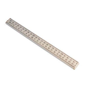 DUIMSTOK 1 METER KUNSTSTOF WIT SCHUIL
