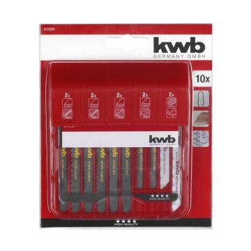 KWB decoupeerzaagbladen set 10-stuks 617220