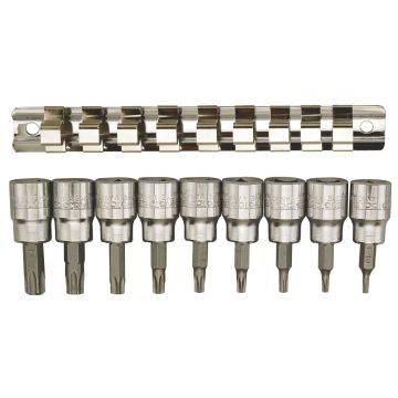 DOPPEN TORX BUI. 3/8' OP RAIL TENGTOOLS