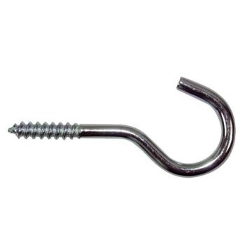 SCHROEFHAAK  80X50X4.4 MM RVS