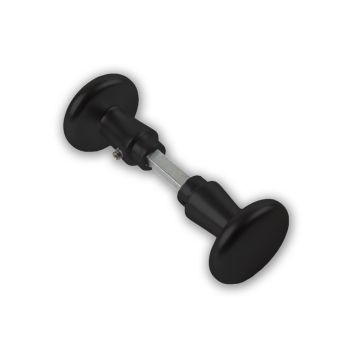 KNOPKRUK 160-50 DEURDIKTE 40MM ZWART  DX