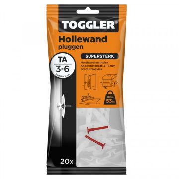 HOLLEWANDPLUG TOGGLER TA 3-6MM  20-STK