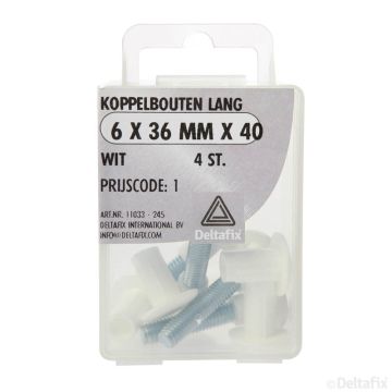 KOPPELBOUT 6x36 WIT 4-STK