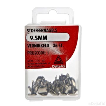 STOFFEERNAGELS 9.5MM VERNIKKELD 35-ST