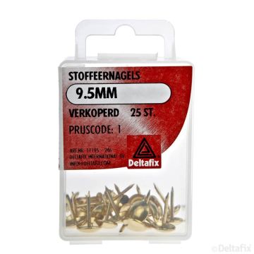 STOFFEERNAGELS 9.5MM VERKOPERD 25-ST