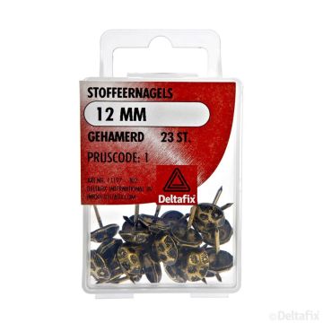 STOFFEERNAGELS 12MM GEHAMERD 23-ST