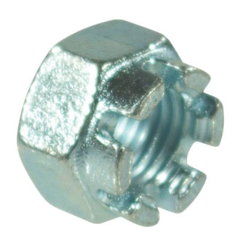 KROONMOER M10X1.5 DIN 935 VERZINKT