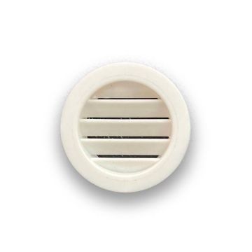 VENTILATIEROZET KUNSTSTOF WIT 25.4
