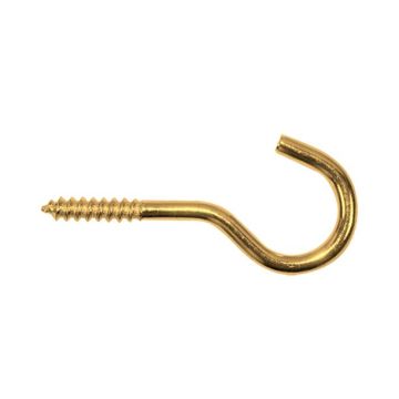 SCHROEFHAAK  30X16X2.5 MM MESSING