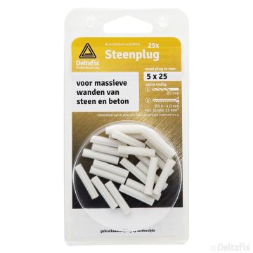 PLUGGEN BLAUW 8X40 MM 25-ST