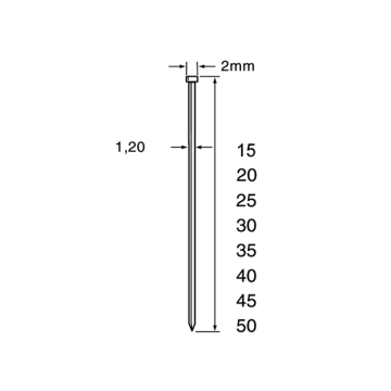 BRADS DUTACK 1.2X30 MM RVS 5000-ST