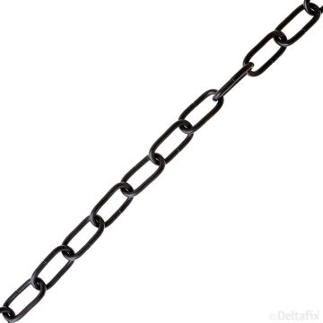 SIERKETTING 22x3 MM ZWART GELAKT