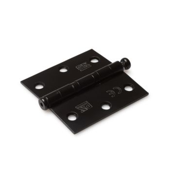 SCHARNIER RVS ZWART 89X89 KOGEL RECHT