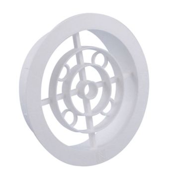 VENTILATIEROOSTER 120 MM WIT  NEDCO