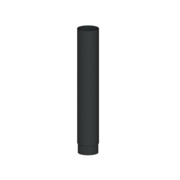 KACHELPIJP ZWART 200 MM 1-MTR