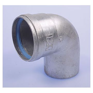 ALU BOCHT  80 MM 90' DIKWANDIG