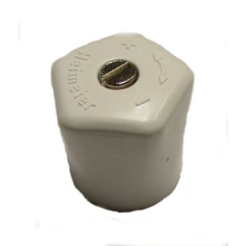 HANDKNOP V/RADIATORKRAAN WIT