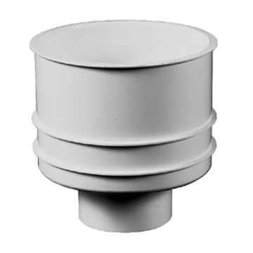 SIFON BUITENPOT 50MM WIT ZIJUITLOOP