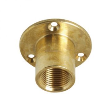 MUURPLAAT 1/2" ACHTERINVOER MESSING