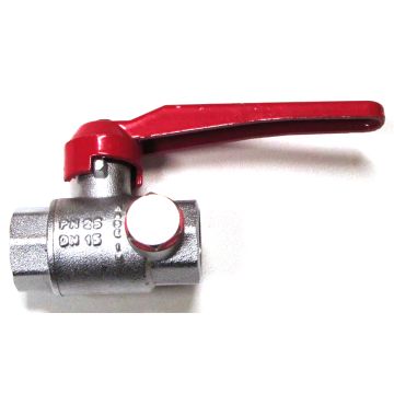 KOGELKRAAN 1/2" BI. MET AFTAP MESSING
