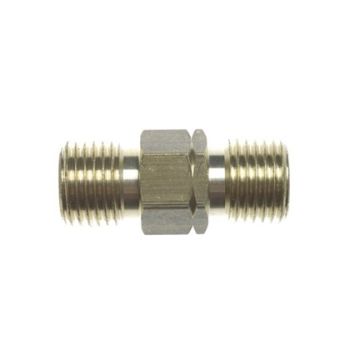 DUBBELE NIPPEL 3/8" BU. LI x RE
