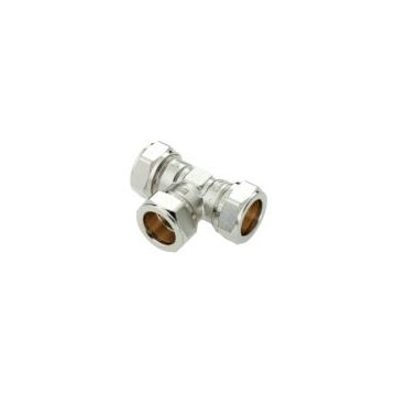 KNEL T-STUK 15 MM CHROOM
