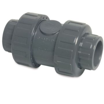 TERUGSLAGKLEP 40 MM PVC VEERBELAST PN16