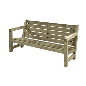 LOUNGEBANK DRIEZITS 180 CM GEIMPREGNEERD