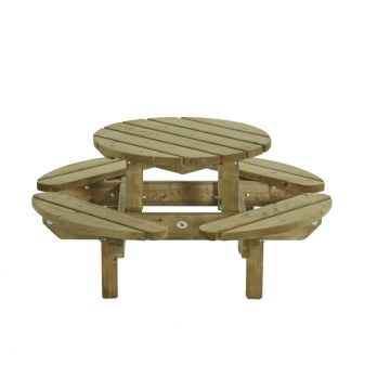 PICKNICKTAFEL KINDER ROND 130CM 35MM