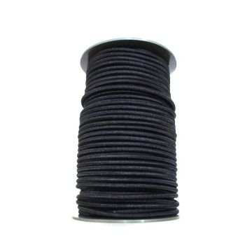 ELASTIEKKOORD ZWART  8 MM PE
