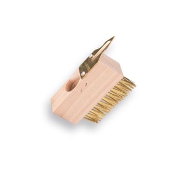 ONKRUIDBORSTEL MET SCRATCHER Z/STEEL