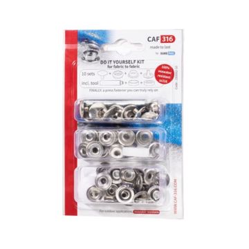 DRUKKNOPEN SET DOEK-OP-DOEK CAF-316 10ST