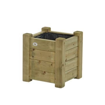 BLOEMBAK 40X40 CM, 44CM HOOG, 35MM DIK