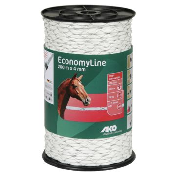 AFR.DRAAD 200 MTR 4MM WIT