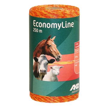 AFR.DRAAD 250-MTR 3RVS GEEL/ORANJE