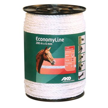AFR.DRAAD 200-MTR 6MM 6RVS ECONOMY
