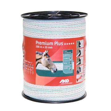 AFR.LINT 200M 2CM WIT/G AKO PREMIUM PLUS