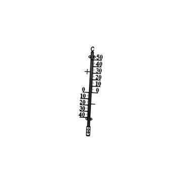 THERMOMETER METAAL ZWART 38CM