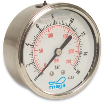 MANOMETER 0 - 6 BAR GLYC/GEV K63 AA