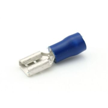 KABELSCHOEN VLAKSTEKERHULS 6.3X0.8 BLAUW