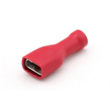KABELSCHOEN VLAKSTEKERHULS ISO ROOD